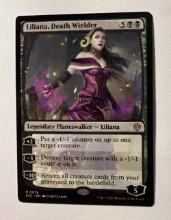 Liliana, Death Wielder 0078 Non Foil Mythic Lorwyn Eclipsed Commander MTG NM - Image 1