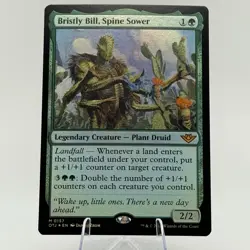 MTG Outlaws of Thunder Junction - Bristly Bill, Spine Sower [FOIL] - OTJ - NM - Image 1