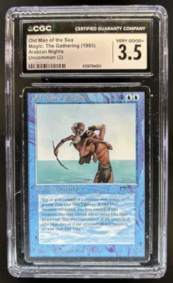 1993 Magic MTG Arabian Nights Old Man of Sea #NNO CGC 3.5 - Image 1