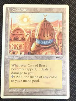 City of Brass Chronicles Magic the Gathering Rare Land MtG - Image 1