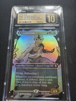 Avatar Aang (Borderless) Avatar: The Last Airbender Foil PRISTINE 10 - Image 1