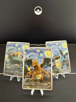 Pokemon Van Gogh - FULL SET - Lot of 18 Cards - Fan Art -Pikachu, Charizard... - Image 4