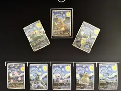 Pokemon Van Gogh - FULL SET - Lot of 18 Cards - Fan Art -Pikachu, Charizard... - Image 5