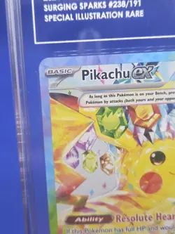 Pokemon Surging Sparks Pikachu ex 238/191 Special Illustration Rare SIR TAG 10 - Image 4