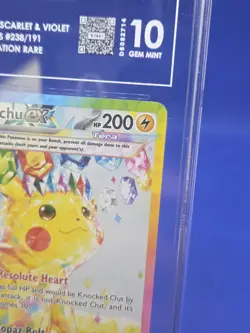 Pokemon Surging Sparks Pikachu ex 238/191 Special Illustration Rare SIR TAG 10 - Image 5