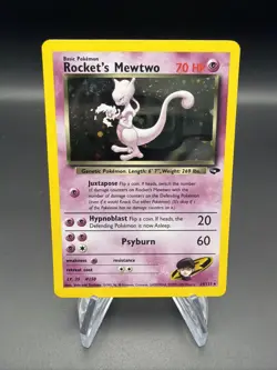 Rocket's Mewtwo - Holo - 14/132 Gym Challenge - Pokemon TCG - 2000 - Image 1