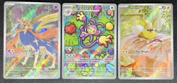Phantasmal Flames Illustration Rare Lot X3 Pokemon TCG Zacian Ambipom Yamper - Image 1