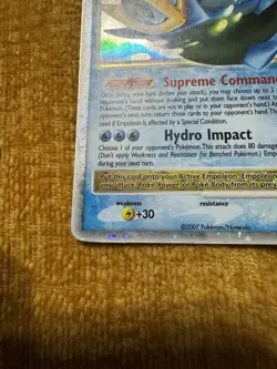 Pokemon TCG Empoleon LV.X Black Star Promotional Holo - Image 5