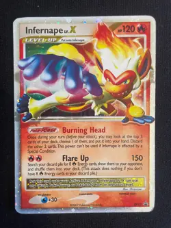Infernape LV.X DP10 | 2007 Pokemon Diamond & Pearl Black Star Promo Holo | MP - Image 1