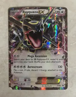 Rayquaza EX XY69 Full Art Black Star Promo Holo Pokemon Card English XY - Image 1