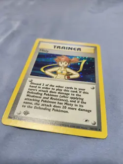 Pokemon TCG Misty Trainer #18 [LP++] 1st Edition Gym Heroes Excellent Condition - Image 1