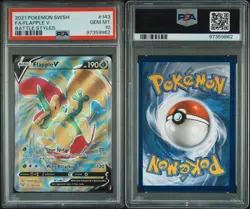 2021 Pokemon Sword & Shield Battle Styles Flapple #143 PSA 10 - Image 3