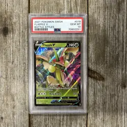 Graded PSA 10 2021 Pokemon SWSH Flapple V Battle Styles #018 - Image 1