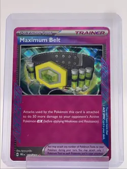 MAXIMUM BELT 2025 POKEMON PRISMATIC EVOLUTIONS ACE SPEC RARE A 117/131 Q4561 - Image 1