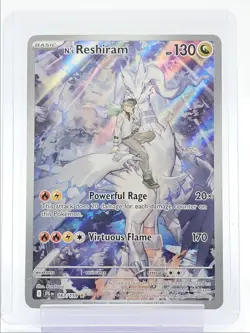 N'S RESHIRAM 2025 POKEMON JOURNEY TOGETHER ILLUSTRATION RARE B 167/159 Q5677 - Image 1