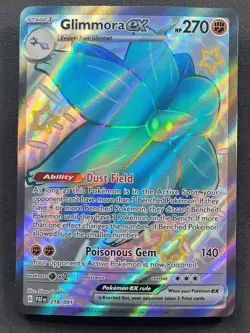Glimmora ex 218/091 Shiny Ultra Rare Paldean Fates Pokemon TCG - Image 1