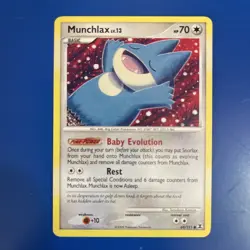 Pokemon TCG Munchlax Lv. 13 69/111 Platinum Rising Rivals non holo 2009 - Image 1