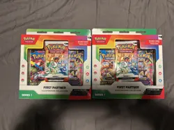 Pokemon first Partner Illustration Collection In Hand (Lot of 2) - Image 1