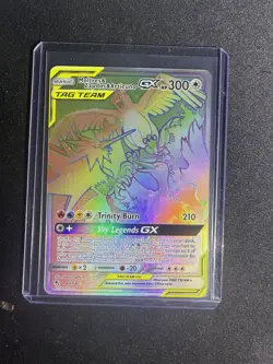 Pokemon Moltres & Zapdos & Articuno GX Hidden Fates 69/68 Secret Rare TAG TEAM - Image 1