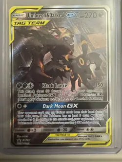 Pokemon Umbreon & Darkrai GX SM241 Sun & Moon Promo Holo HP270 English TCG - Image 1
