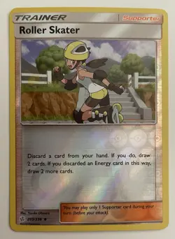 Roller Skater 203/236 Pokemon TCG SM Cosmic Eclipse Reverse Holo LP - Image 1