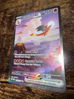 Pokemon Charizard ex 199/165 Special Illustration Rare Holo Scarlet & Violet 151 - Image 2