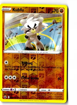 Kubfu 093/198 Chilling Reign Pokemon Reverse Holo Lightly Played - Image 1