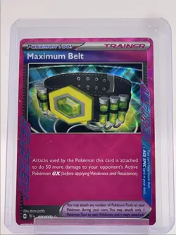 MAXIMUM BELT 2024 POKEMON TEMPORAL FORCES ACE SPEC RARE 154/162 Q4561 - Image 1