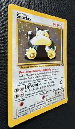 Vintage Pokemon Snorlax 11/64 Jungle Holo Rare Dutch Wizards MP - Image 2