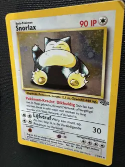 Vintage Pokemon Snorlax 11/64 Jungle Holo Rare Dutch Wizards MP - Image 3
