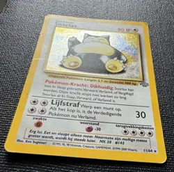 Vintage Pokemon Snorlax 11/64 Jungle Holo Rare Dutch Wizards MP - Image 4