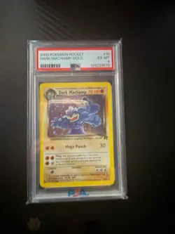 Pokemon TCG Team Rocket Dark Machamp 10/82 Holo Rare PSA 6 2000 - Image 1
