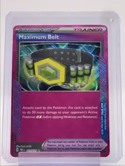 MAXIMUM BELT 2025 POKEMON PRISMATIC EVOLUTIONS ACE SPEC RARE 117/131 Q4561 - Image 1