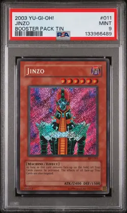 2003 YU-GI-OH! BPT (Booster Pack Tin) Jinzo #011 PSA 9 NEW CERT - Image 1