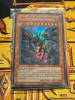 Mint Ultra Rare Red-Eyes Darkness Dragon SD1-EN001 Structure Deck: Dragon's Roar - Image 1