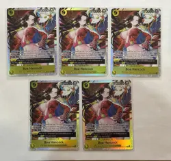 One Piece OP14-112 Boa Hancock SR 5 Cards Lot English - Image 1
