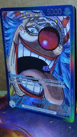 Buggy OP09-042 Leader Parallel One Piece Card Emperors in the New World English - Image 1