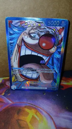 Buggy OP09-042 Leader Parallel One Piece Card Emperors in the New World English - Image 3