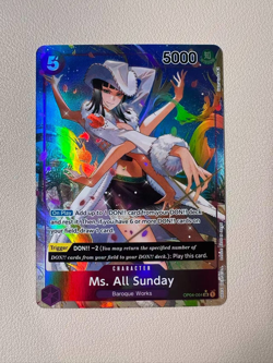 2023 One Piece English OP04-064 Ms. All Sunday SR Alt Art!!!! - Image 1