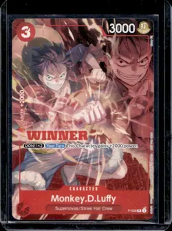 2025 One Piece Tournament Winner Pack Vol. 1 Monkey D Luffy Promo #P-006 - Image 1