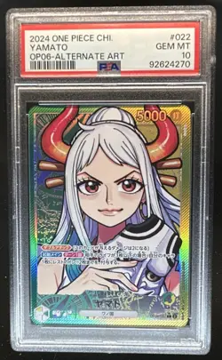 2024 One Piece Chinese Yamato Alternate Art #OP06-022 PSA 10 GEM MINT GEM MINT - Image 1