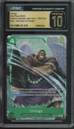 2025 One Piece Premium Booster Vol 2 Rare Urouge Pristine CGC 10 - Image 1