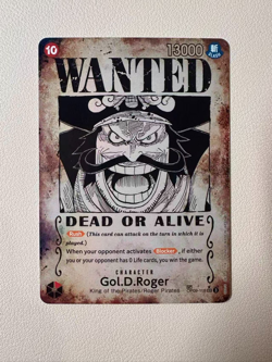 2025 One Piece English OP09-118 Gol.D.Roger Wanted Poster SP!!! - Image 1