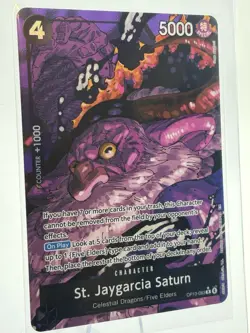 Bandai St. Jaygarcia Saturn OP13-083 Special Character One Piece CCG - Image 1