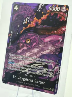 Bandai St. Jaygarcia Saturn OP13-083 Special Character One Piece CCG - Image 2