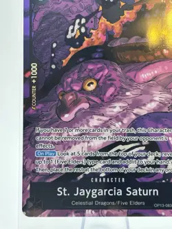 Bandai St. Jaygarcia Saturn OP13-083 Special Character One Piece CCG - Image 5