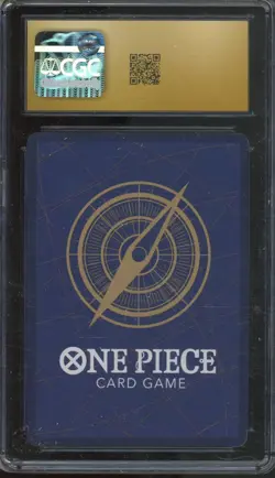 2025 One Piece Premium Booster Vol 2 Secret Rare Portgas D. Ace Pristine CGC 10 - Image 2