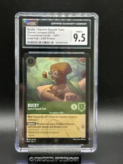 Disney Lorcana Bucky - Squirrel Squeak Tutor 15/P1 Cold Foil LGS Promo CGC 9.5 - Image 1