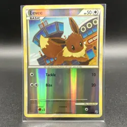 Pokemon Eevee Basic Holo Card 47/90 Nintendo 2010 English TCG - Image 1
