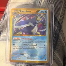 Pokemon Empoleon Secret Rare 117/116 Plasma Freeze Holo English Card - Image 1